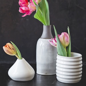 Botz glasyr för keramik, Opal White. Vaser