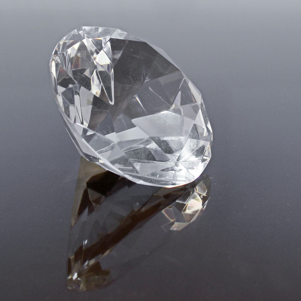 Krystal Glas Diamant 80 X 50 Mm