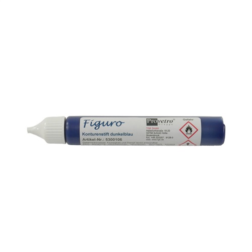 Figuro Contour Paint, Mörkblå 50ml