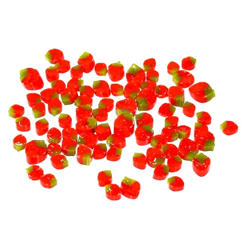 Bullseye Millefiori, Jordgubb, 50g