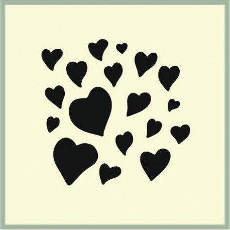 Stencil, "hjärtan"