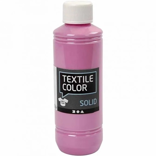 Textil Solid, rosa, täckande, 250 ml