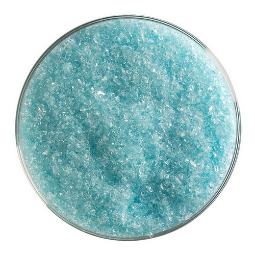 Bullseye Aquamarine Transparent Fritt Medium. 1808-0002 2 225 kg