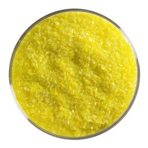 Bullseye Citron-Yellow Opal Fritt Medium. 0120-0002 2 225 kg
