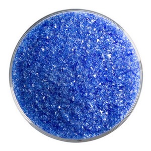 Bullseye Egyptian Blue Transparent Fritt Medium. 1464-0002 2.225 kg