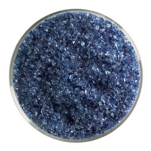 Bullseye Steel Blue Transparent Fritt Medium. 1406-0002 2.225 kg